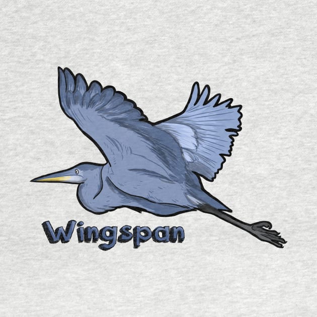 Wingspan Heron by LexiMelton